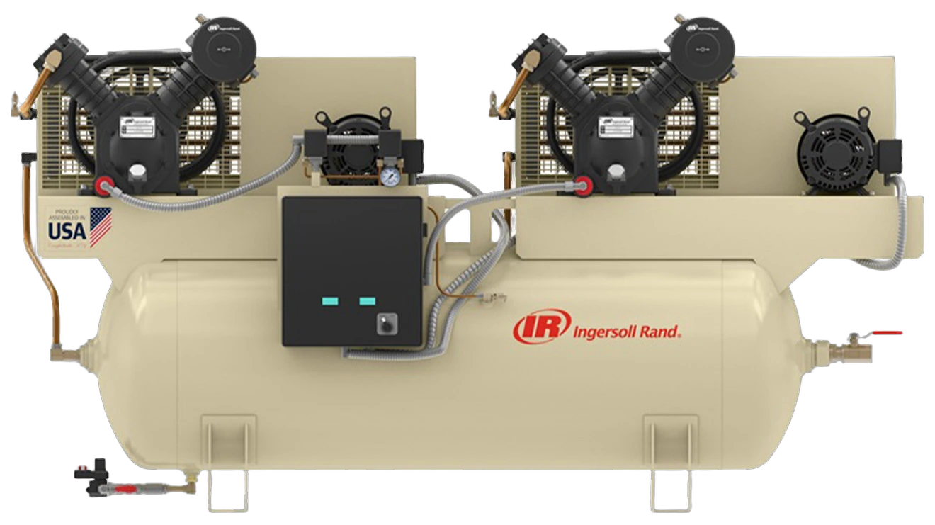 Ingersoll Rand 2-2475E5-P Premium Duplex (5 HP x 2, 120 gal)