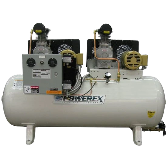 Powerex OTD0303 Oil-Free Duplex Piston (3 HP x 2, 80 gal)